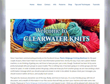 Tablet Screenshot of clearwaterknits.com